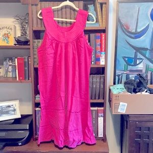Cotton gauze dress. Orchid/ raspberry. Tiered. Never been worn. Not my color.